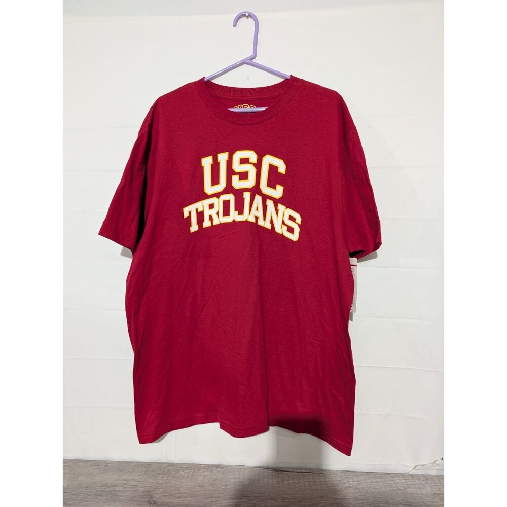Mwt Vintage USC Trojans Y2K Retro Red T-Shirt Shirtsleeves Size XL